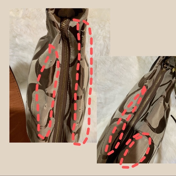 COACH SIGNATURE SHOULDER HOBO HANDBAG  #10620 - Picture 4 of 10